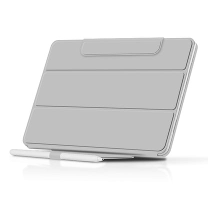 For Google Pixel Tablet Tri-fold Stand Cover PU Leather Magnetic Attachment Tablet Case