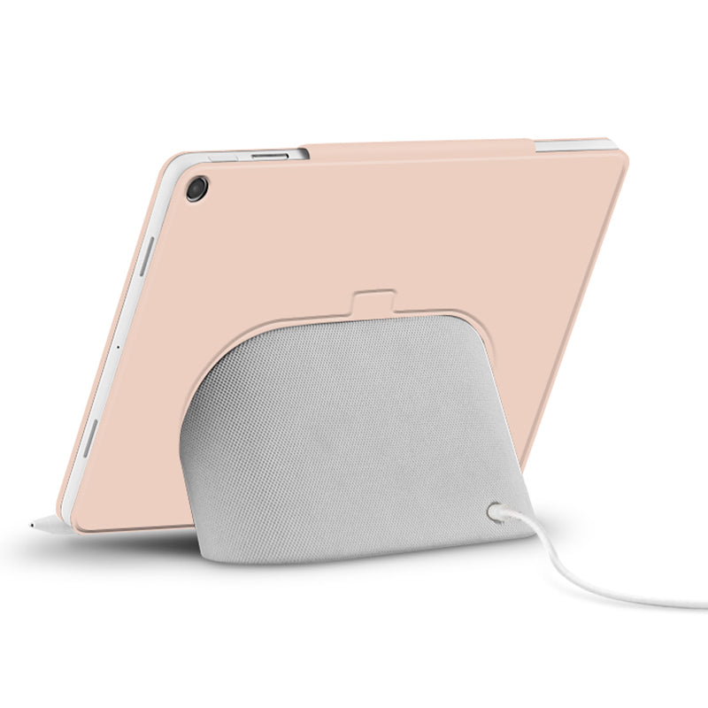 For Google Pixel Tablet Tri-fold Stand Cover PU Leather Magnetic Attachment Tablet Case