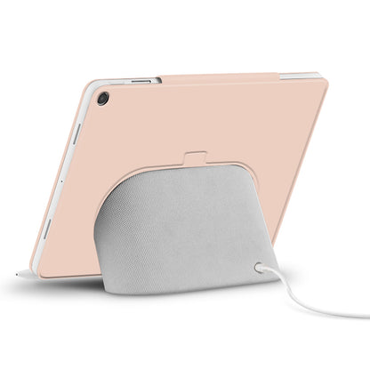 For Google Pixel Tablet Tri-fold Stand Cover PU Leather Magnetic Attachment Tablet Case