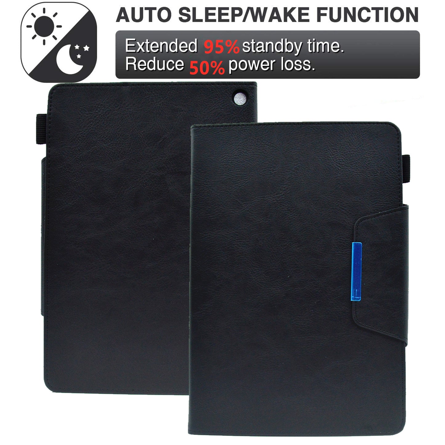 Tablet Case for Amazon Fire Max 11 , Card Holder Cowhide Texture PU Leather Stand Cover