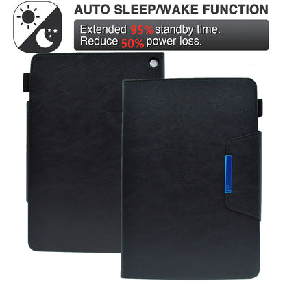 Tablet Case for Amazon Fire Max 11 , Card Holder Cowhide Texture PU Leather Stand Cover