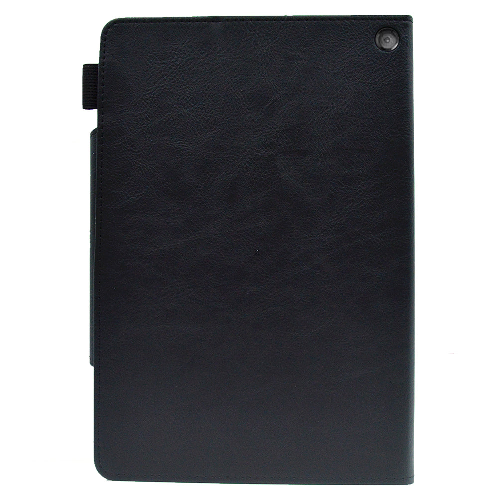 Tablet Case for Amazon Fire Max 11 , Card Holder Cowhide Texture PU Leather Stand Cover