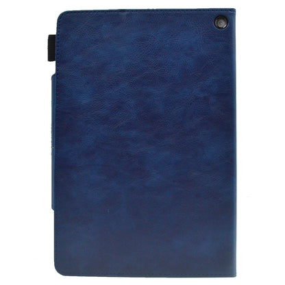 Tablet Case for Amazon Fire Max 11 , Card Holder Cowhide Texture PU Leather Stand Cover
