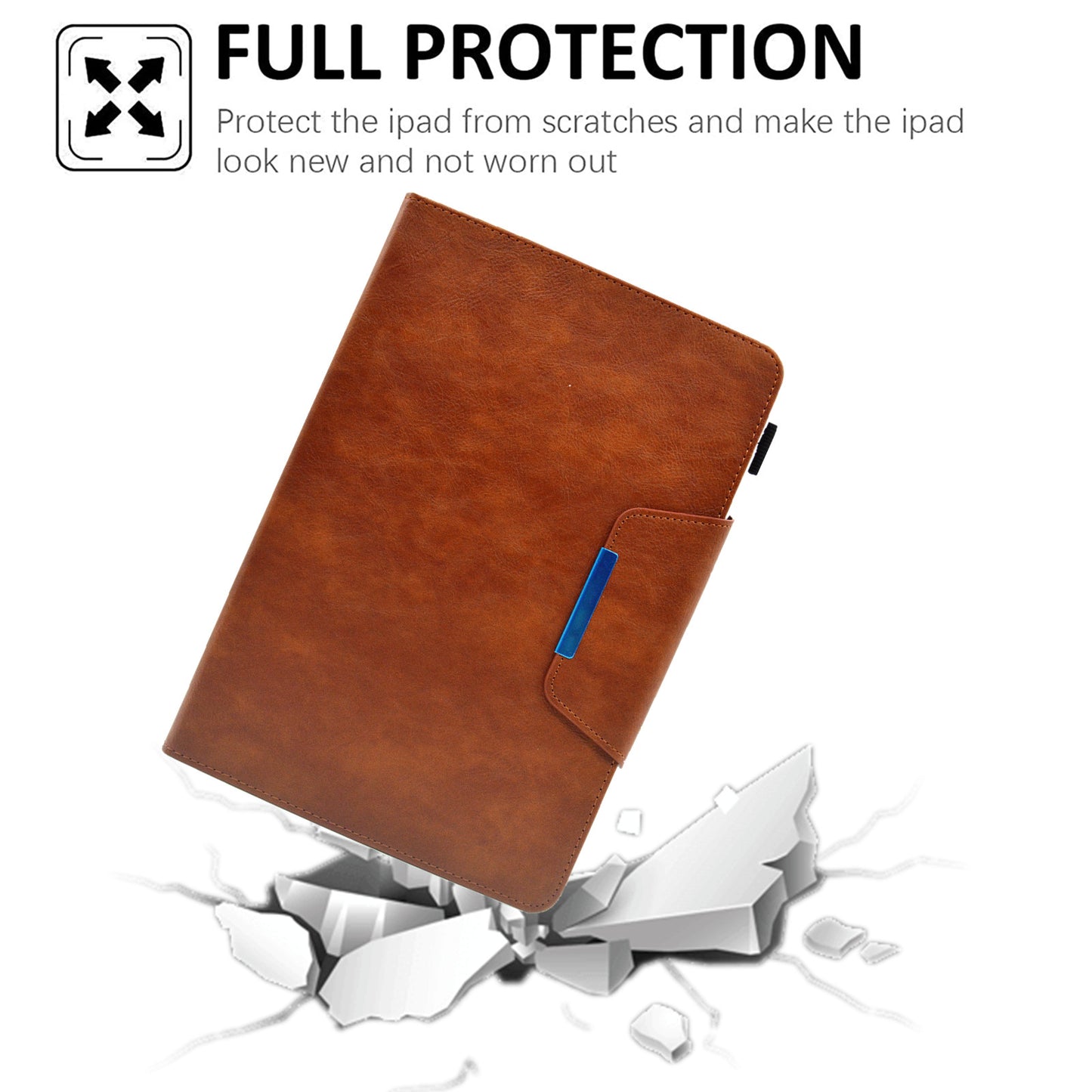 Tablet Case for Amazon Fire Max 11 , Card Holder Cowhide Texture PU Leather Stand Cover