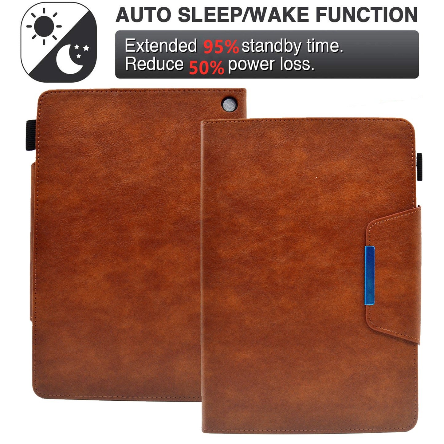 Tablet Case for Amazon Fire Max 11 , Card Holder Cowhide Texture PU Leather Stand Cover