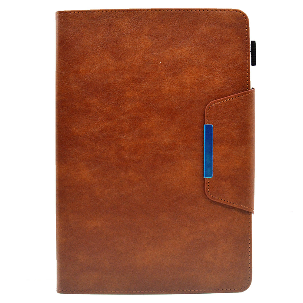 Tablet Case for Amazon Fire Max 11 , Card Holder Cowhide Texture PU Leather Stand Cover