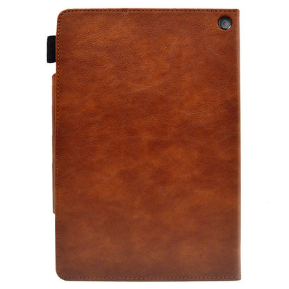 Tablet Case for Amazon Fire Max 11 , Card Holder Cowhide Texture PU Leather Stand Cover