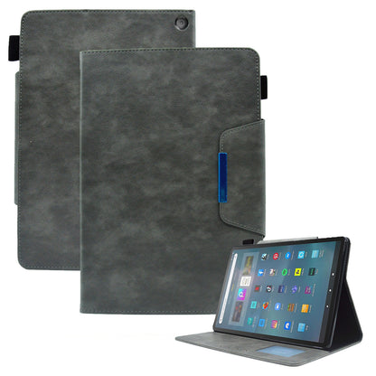 Tablet Case for Amazon Fire Max 11 , Card Holder Cowhide Texture PU Leather Stand Cover