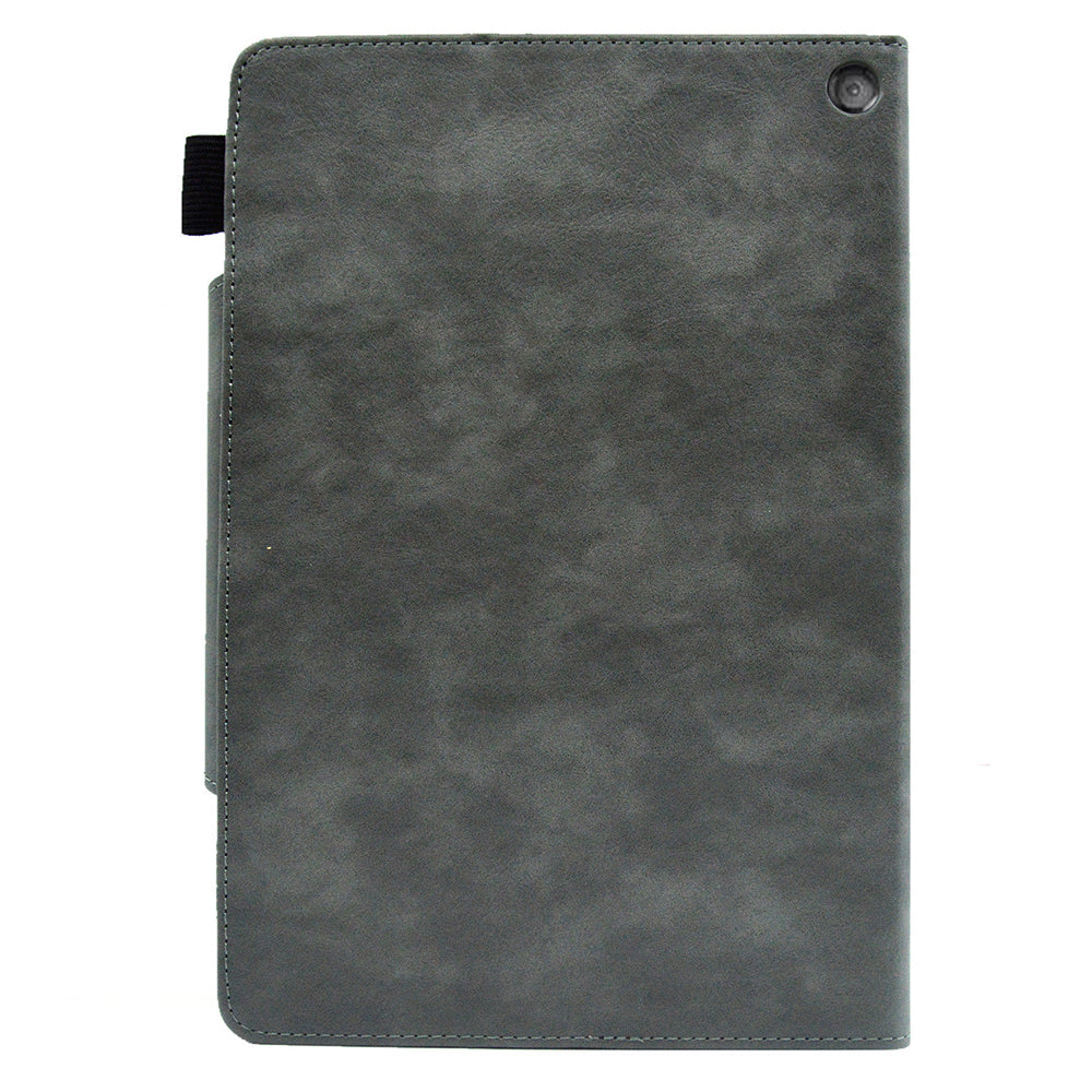 Tablet Case for Amazon Fire Max 11 , Card Holder Cowhide Texture PU Leather Stand Cover