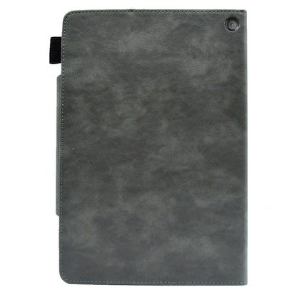 Tablet Case for Amazon Fire Max 11 , Card Holder Cowhide Texture PU Leather Stand Cover