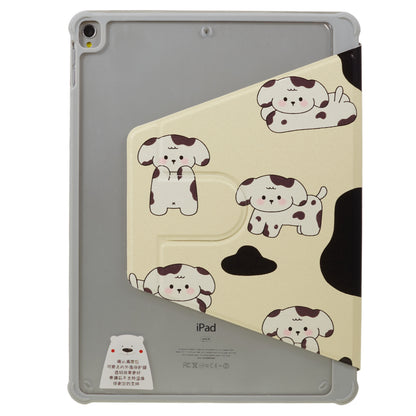 For iPad 10.2 (2021) / (2019) / (2020) / iPad Pro 10.5-inch (2017) Anti-Drop Tablet Case Pattern Printed Leather Cover with Pencil Slot