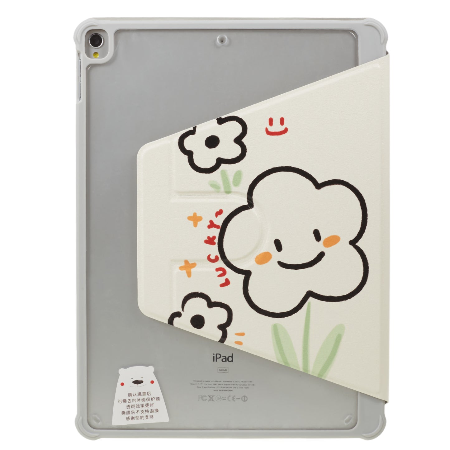 For iPad 10.2 (2021) / (2019) / (2020) / iPad Pro 10.5-inch (2017) Anti-Drop Tablet Case Pattern Printed Leather Cover with Pencil Slot