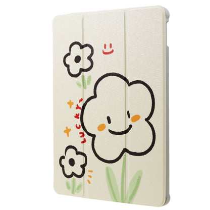 For iPad 10.2 (2021) / (2019) / (2020) / iPad Pro 10.5-inch (2017) Anti-Drop Tablet Case Pattern Printed Leather Cover with Pencil Slot