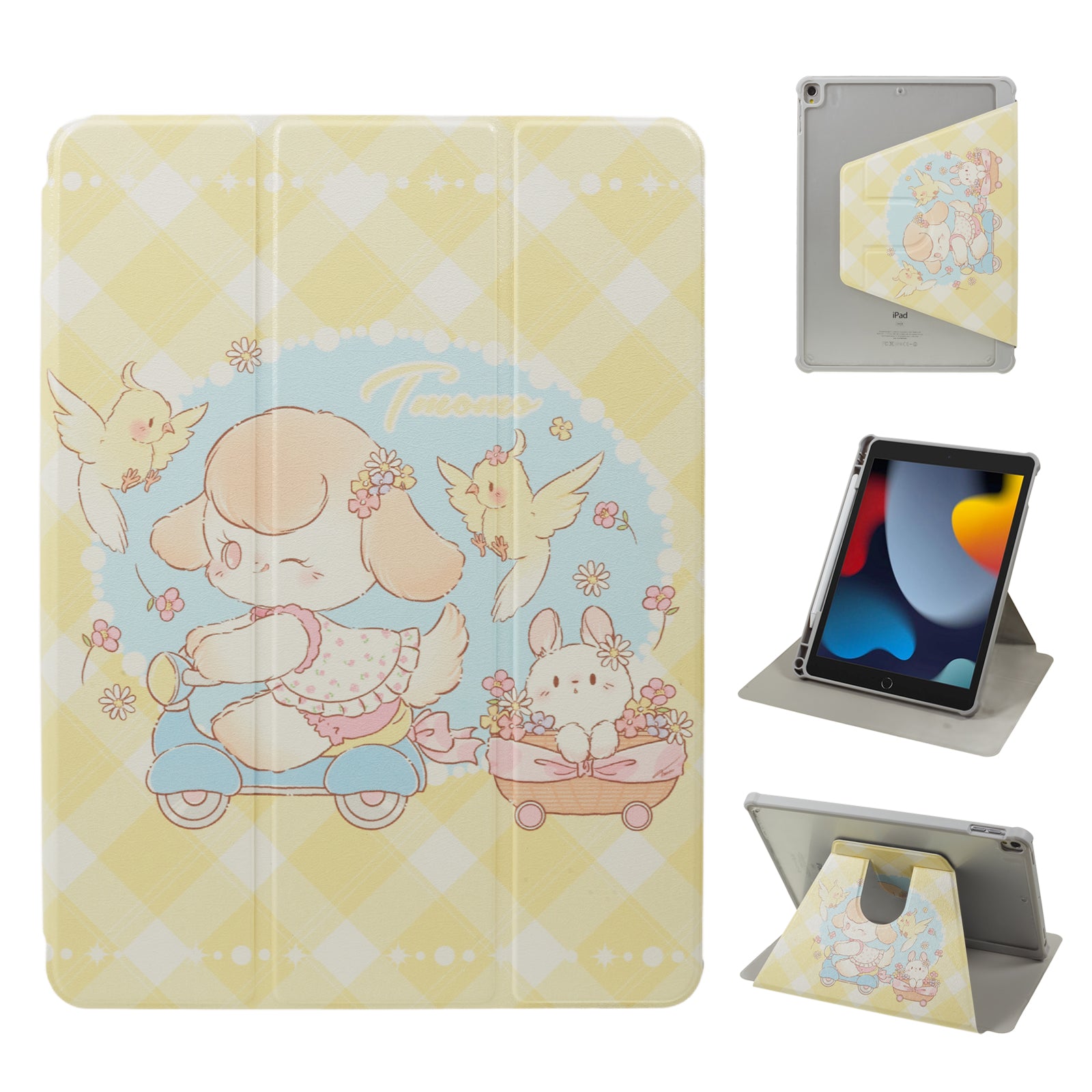 For iPad 10.2 (2021) / (2019) / (2020) / iPad Pro 10.5-inch (2017) Anti-Drop Tablet Case Pattern Printed Leather Cover with Pencil Slot
