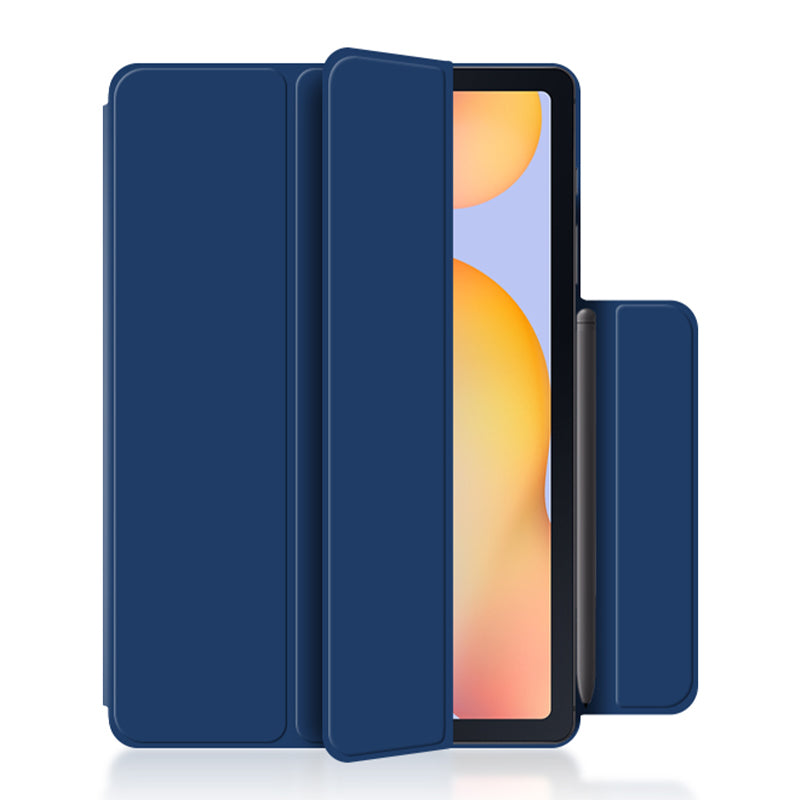 Tri-fold Stand Cover for Samsung Galaxy Tab S6 Lite / Tab S6 Lite (2022) , PU Leather Magnetic Smart Tablet Case