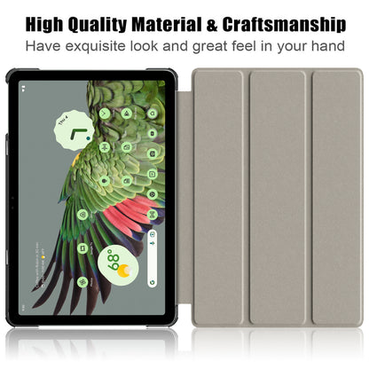 Pattern Printed Shockproof Case for Google Pixel Tablet Tri-fold Stand PU Leather Tablet Cover