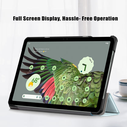 Pattern Printed Shockproof Case for Google Pixel Tablet Tri-fold Stand PU Leather Tablet Cover