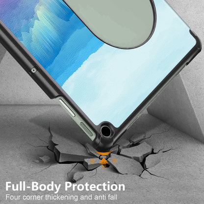 Pattern Printed Shockproof Case for Google Pixel Tablet Tri-fold Stand PU Leather Tablet Cover