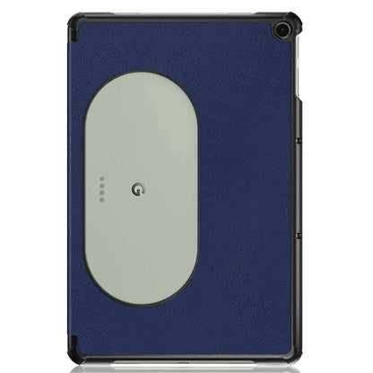 Pure Color Protective Case for Google Pixel Tablet PU Leather Anti-drop Tablet Cover with Case Tri-fold Stand