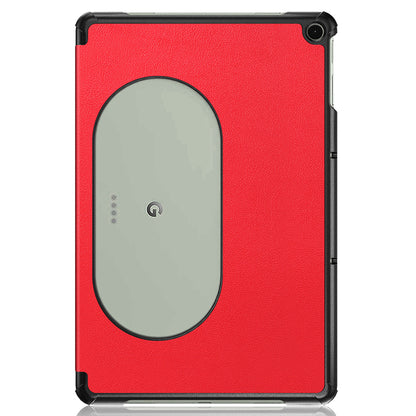 Pure Color Protective Case for Google Pixel Tablet PU Leather Anti-drop Tablet Cover with Case Tri-fold Stand