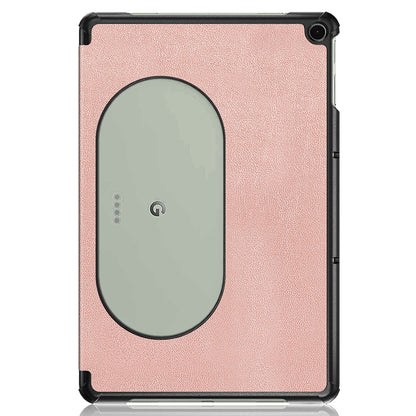Pure Color Protective Case for Google Pixel Tablet PU Leather Anti-drop Tablet Cover with Case Tri-fold Stand
