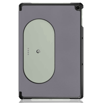 Pure Color Protective Case for Google Pixel Tablet PU Leather Anti-drop Tablet Cover with Case Tri-fold Stand