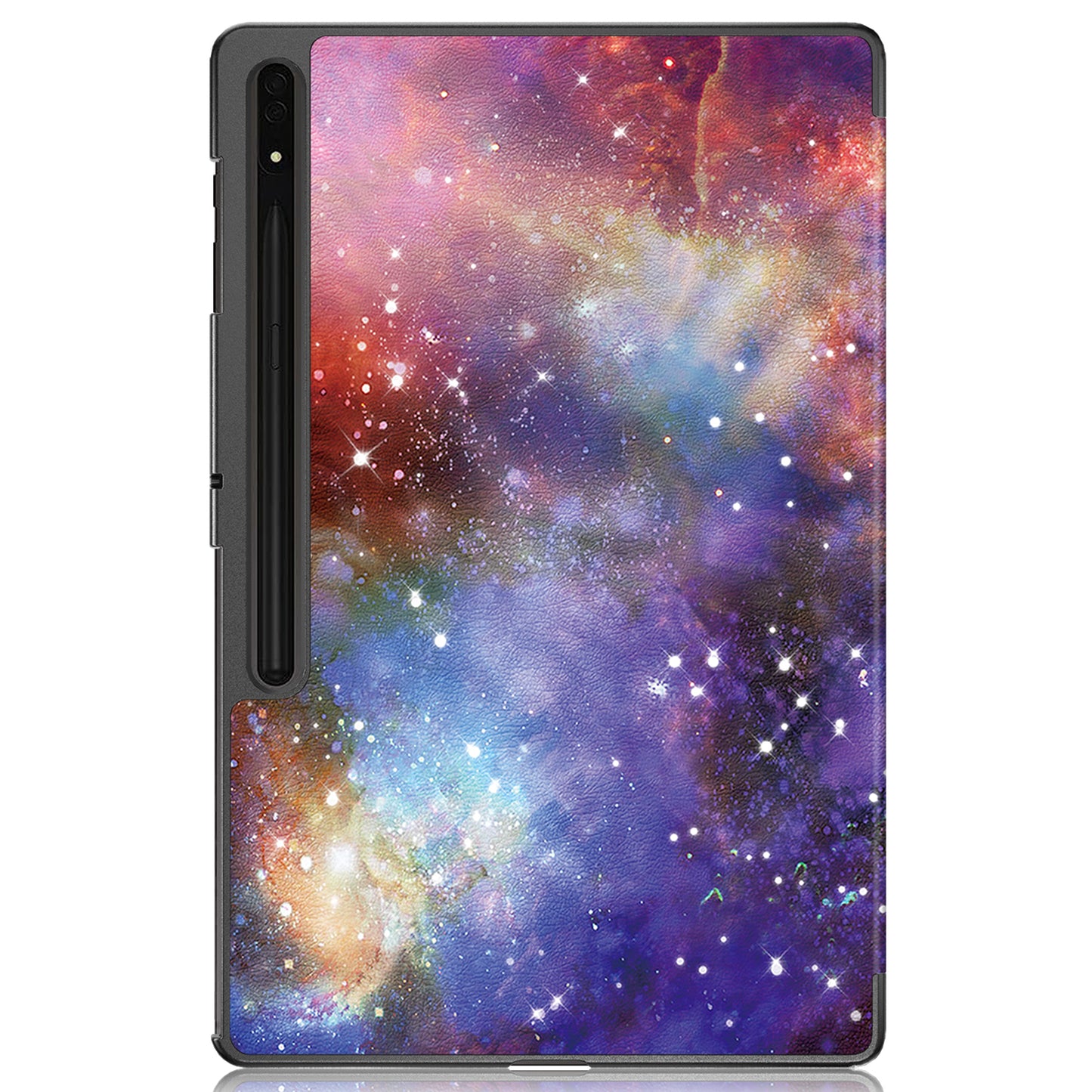 Tablet Leather Case for Samsung Galaxy Tab S9 Ultra SM-X910 M-X916B SM-X918 , Tri-fold Stand Pattern Printed Cover