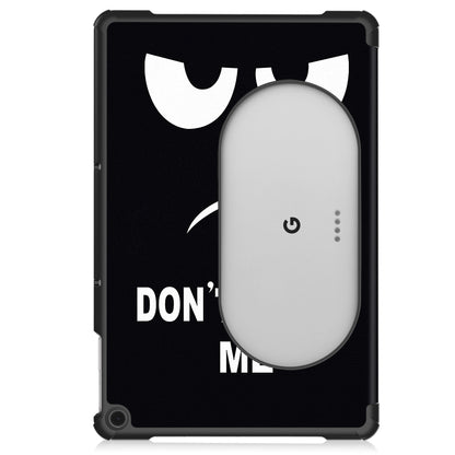 Trifold Stand PU Leather Case for Google Pixel Tablet , Pattern Printing Protective Tablet Cover