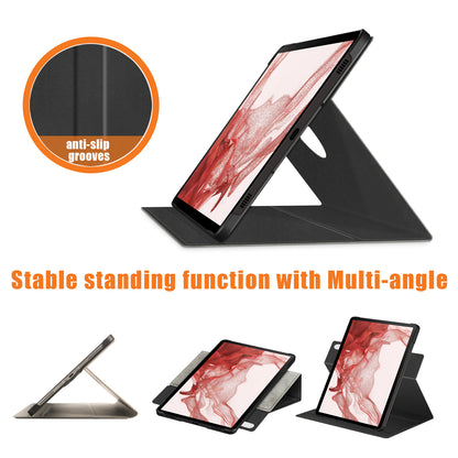 Tablet Case for Samsung Galaxy Tab S9+ SM-X810 (Wi-Fi), SM-X816B (5G Global), SM-X818U (5G US) Leather Rotary Stand Cover