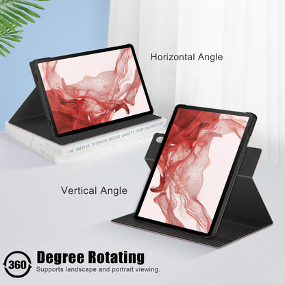 Tablet Case for Samsung Galaxy Tab S9+ SM-X810 (Wi-Fi), SM-X816B (5G Global), SM-X818U (5G US) Leather Rotary Stand Cover