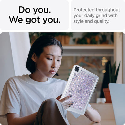 For iPad Pro 11 (2018) / (2020) / (2021) / (2022) Glitter Tablet Case TPU + PC Protective Tablet Cover