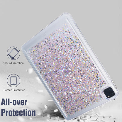 For iPad Pro 11 (2018) / (2020) / (2021) / (2022) Glitter Tablet Case TPU + PC Protective Tablet Cover