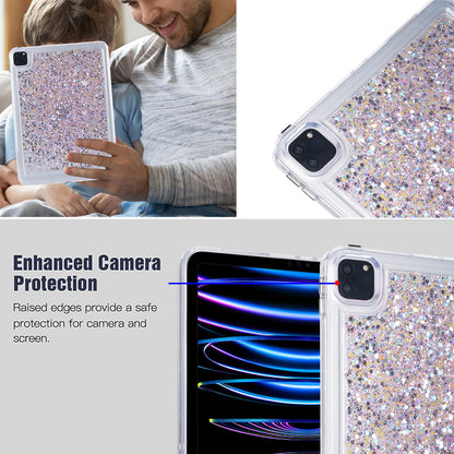 For iPad Pro 11 (2018) / (2020) / (2021) / (2022) Glitter Tablet Case TPU + PC Protective Tablet Cover