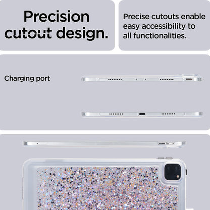 For iPad Pro 11 (2018) / (2020) / (2021) / (2022) Glitter Tablet Case TPU + PC Protective Tablet Cover