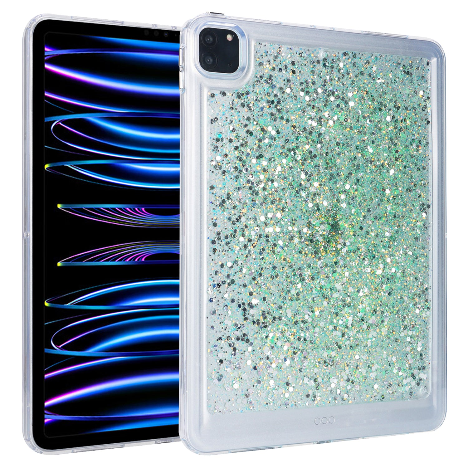 For iPad Pro 11 (2018) / (2020) / (2021) / (2022) Glitter Tablet Case TPU + PC Protective Tablet Cover
