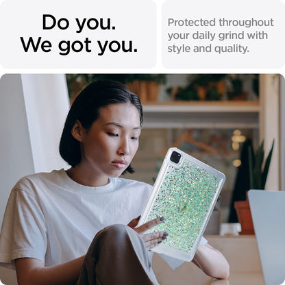 For iPad Pro 11 (2018) / (2020) / (2021) / (2022) Glitter Tablet Case TPU + PC Protective Tablet Cover