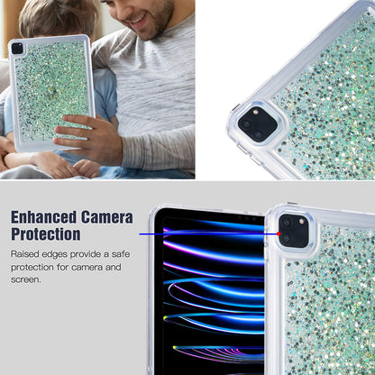 For iPad Pro 11 (2018) / (2020) / (2021) / (2022) Glitter Tablet Case TPU + PC Protective Tablet Cover