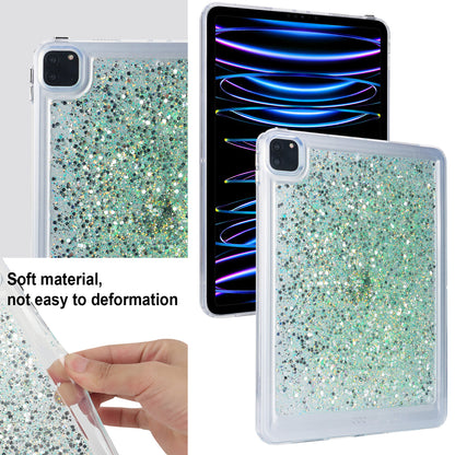 For iPad Pro 11 (2018) / (2020) / (2021) / (2022) Glitter Tablet Case TPU + PC Protective Tablet Cover