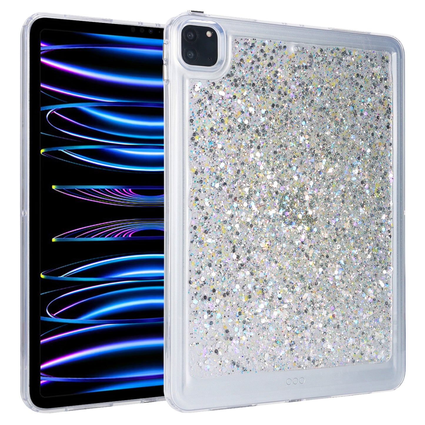 For iPad Pro 11 (2018) / (2020) / (2021) / (2022) Glitter Tablet Case TPU + PC Protective Tablet Cover
