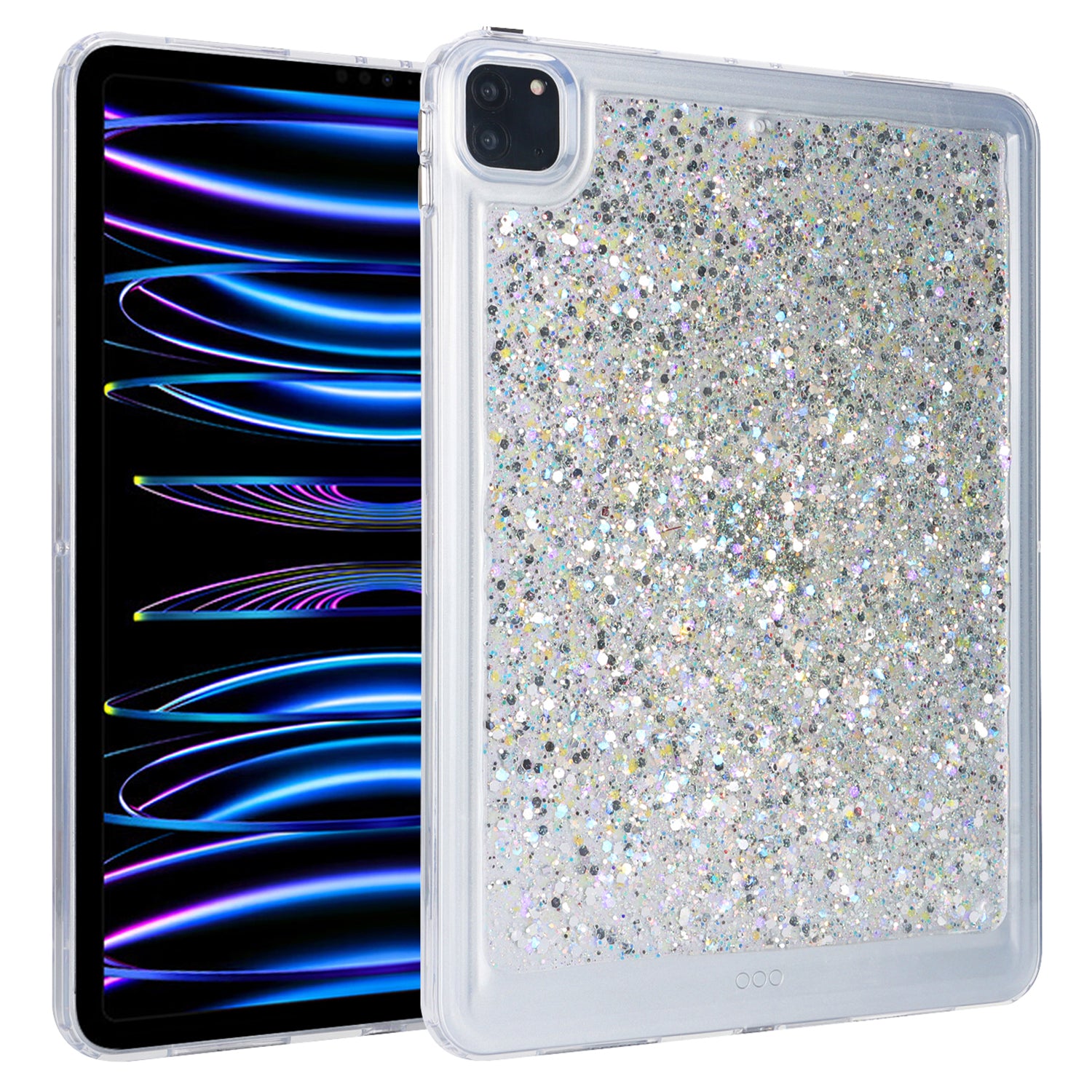 For iPad Pro 11 (2018) / (2020) / (2021) / (2022) Glitter Tablet Case TPU + PC Protective Tablet Cover