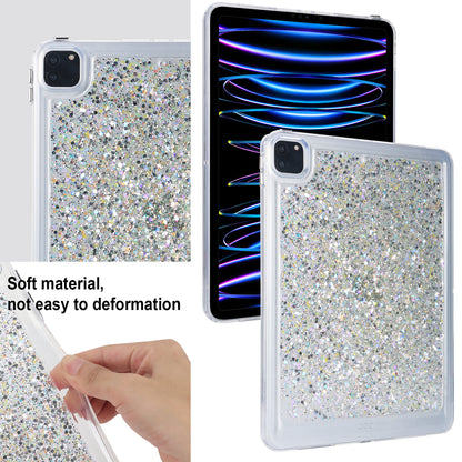 For iPad Pro 11 (2018) / (2020) / (2021) / (2022) Glitter Tablet Case TPU + PC Protective Tablet Cover