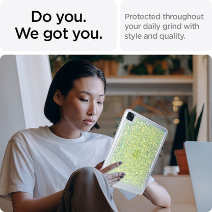 For iPad Pro 11 (2018) / (2020) / (2021) / (2022) Glitter Tablet Case TPU + PC Protective Tablet Cover