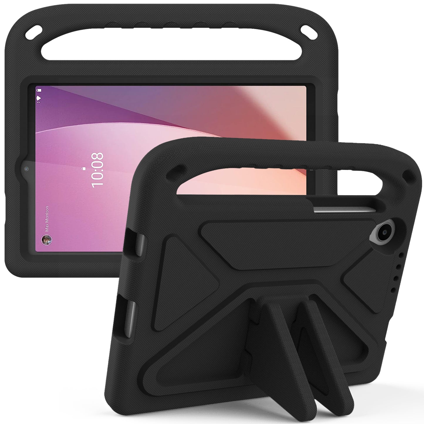 For Lenovo Tab M8 Gen 4 Hand Grip EVA Tablet Case Foldable Kickstand Tablet Cover