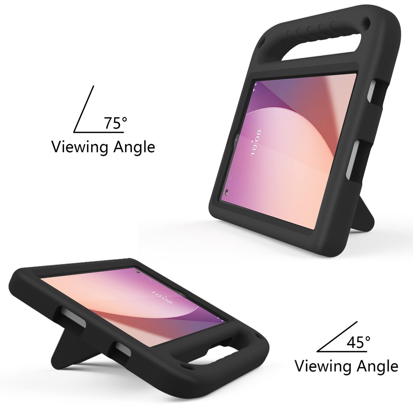 For Lenovo Tab M8 Gen 4 Hand Grip EVA Tablet Case Foldable Kickstand Tablet Cover