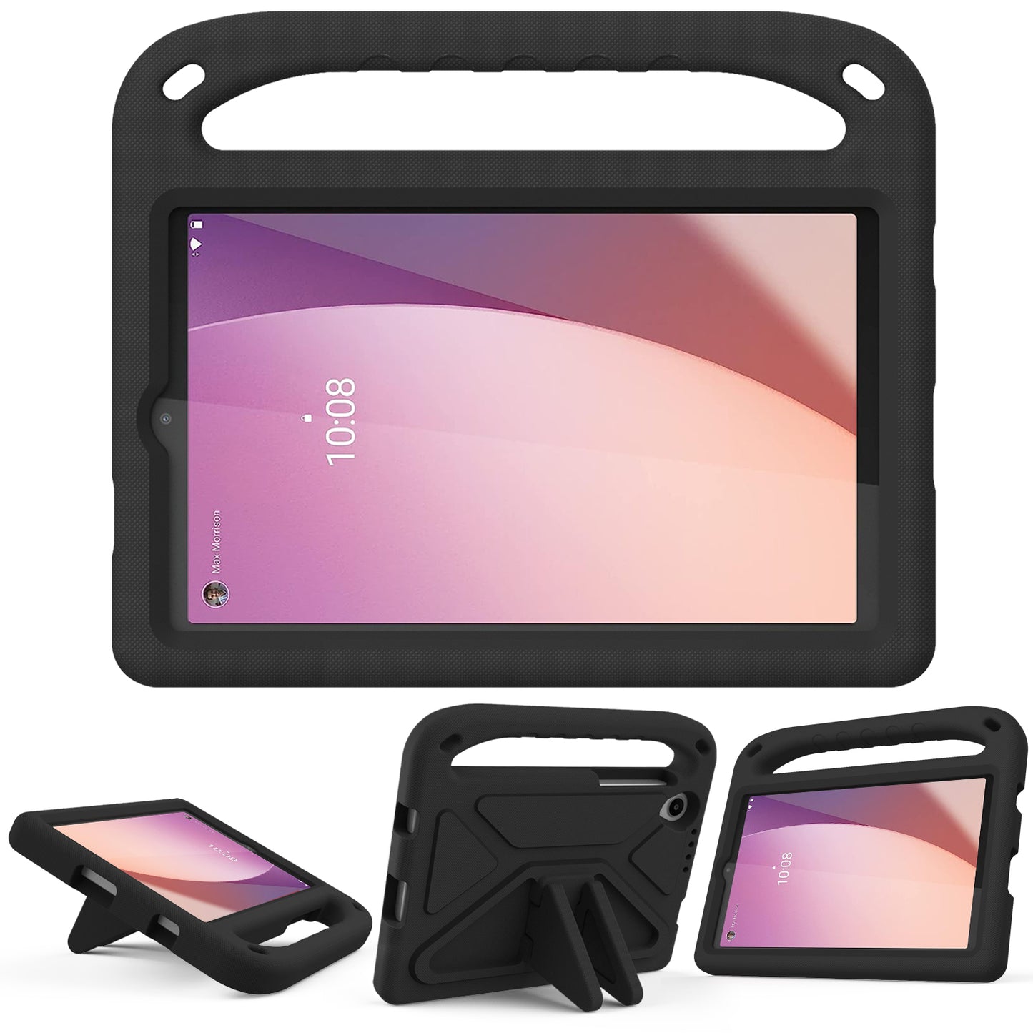 For Lenovo Tab M8 Gen 4 Hand Grip EVA Tablet Case Foldable Kickstand Tablet Cover