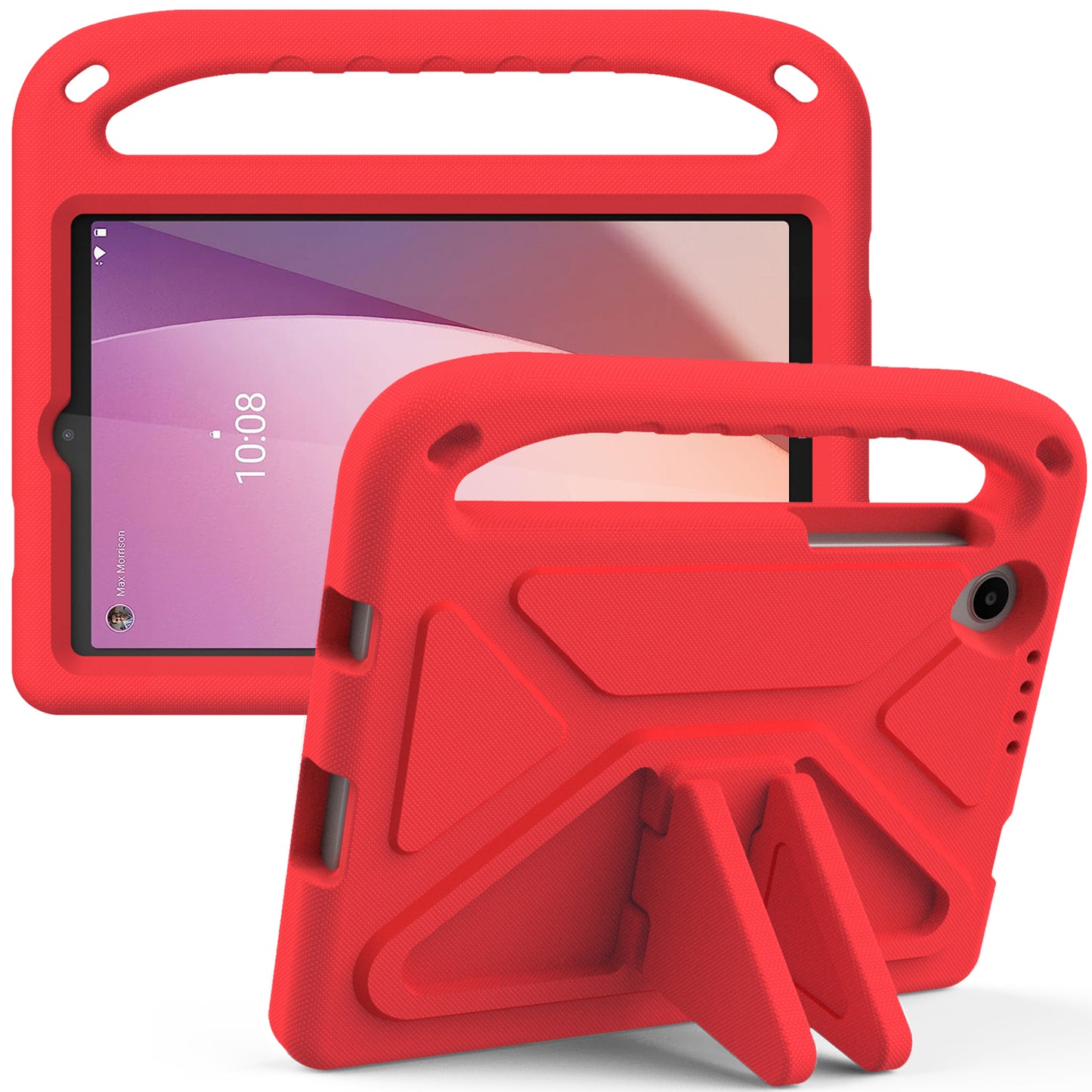 For Lenovo Tab M8 Gen 4 Hand Grip EVA Tablet Case Foldable Kickstand Tablet Cover