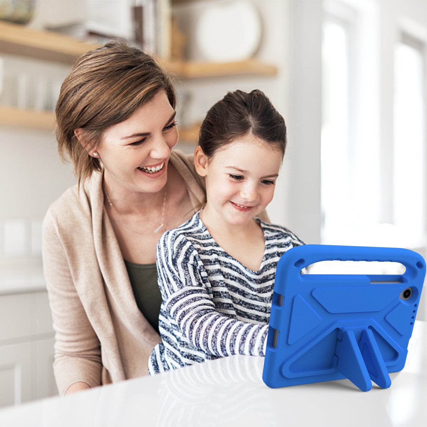 For Lenovo Tab M8 Gen 4 Hand Grip EVA Tablet Case Foldable Kickstand Tablet Cover