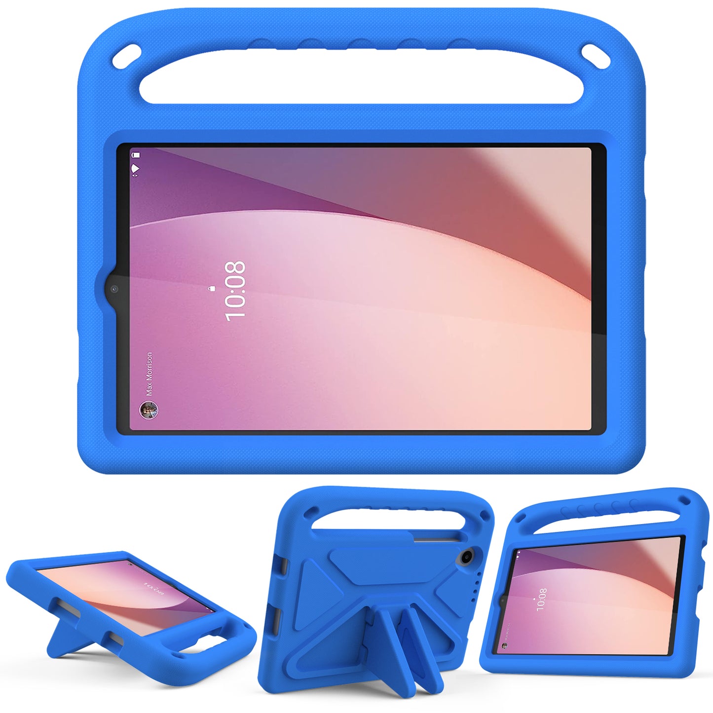 For Lenovo Tab M8 Gen 4 Hand Grip EVA Tablet Case Foldable Kickstand Tablet Cover