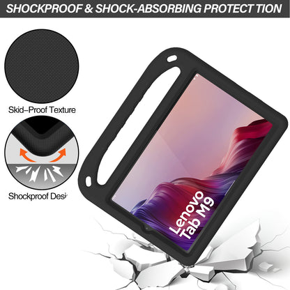 Kickstand Tablet Case for Lenovo Tab M9 , Hand Grip EVA Shockproof Tablet Cover