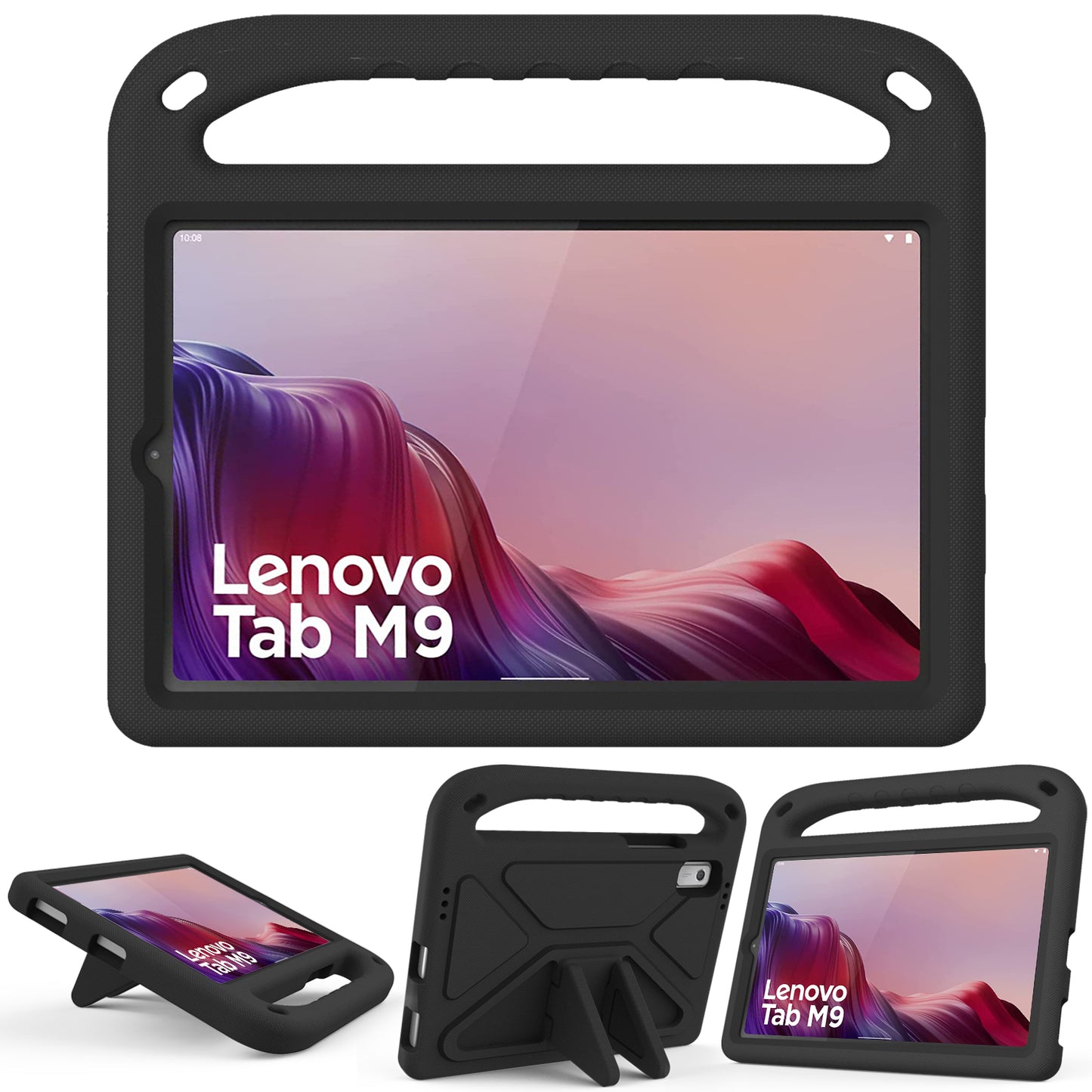 Kickstand Tablet Case for Lenovo Tab M9 , Hand Grip EVA Shockproof Tablet Cover